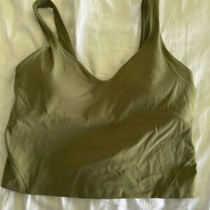 Lululemon army green align cropped tank